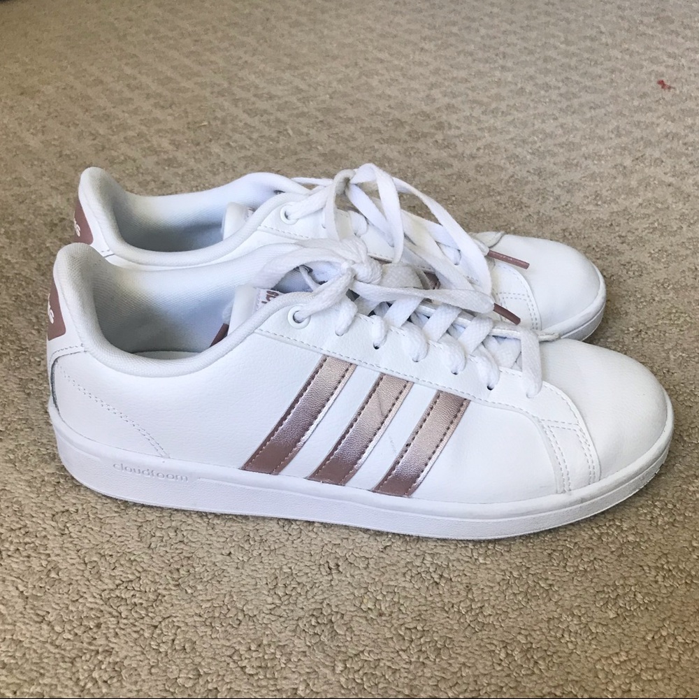 Adidas Cloudfoam Advantage Stripe Rose gold